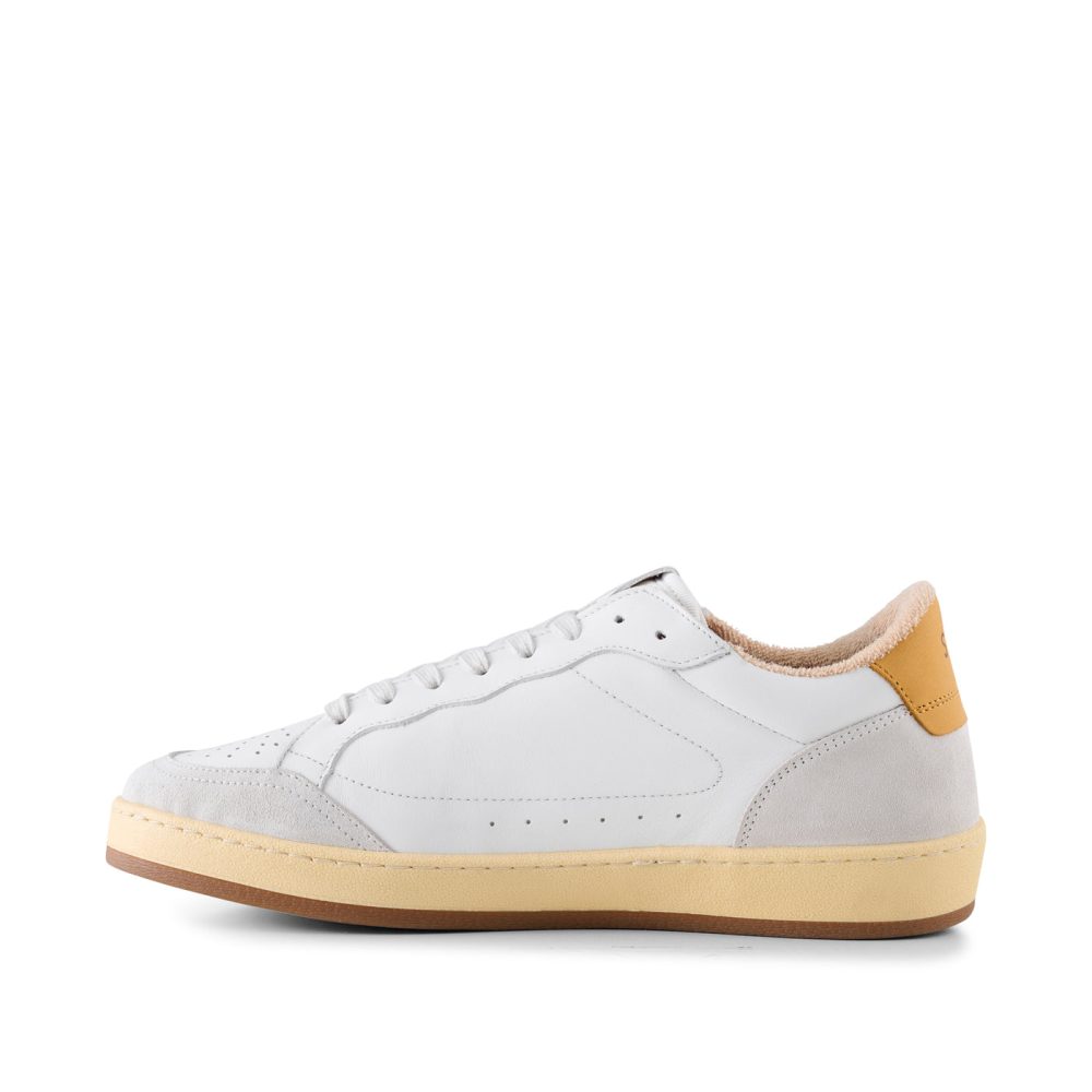 Babtiste sneaker leather - WHITE / ORANGE - Image 5