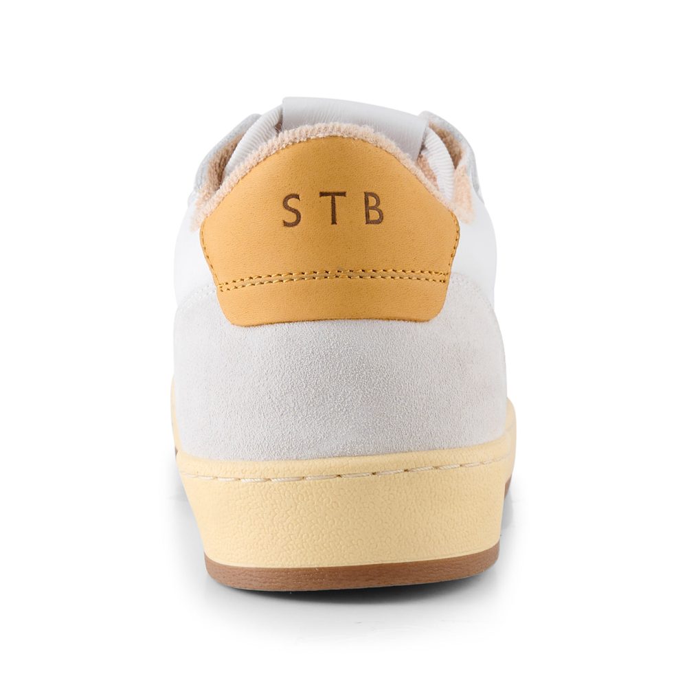 Babtiste sneaker leather - WHITE / ORANGE - Image 8
