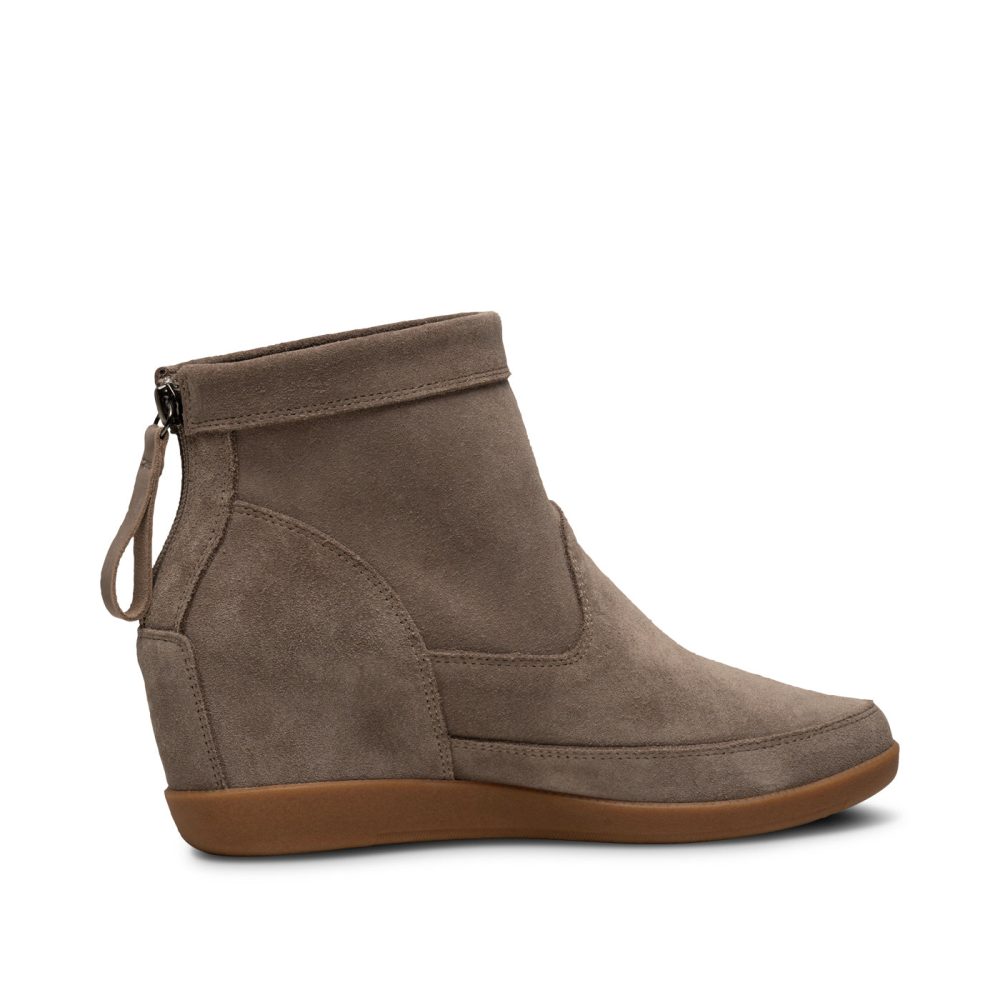 Emmy Suede Wedge - TAUPE/TAUPE - Image 4