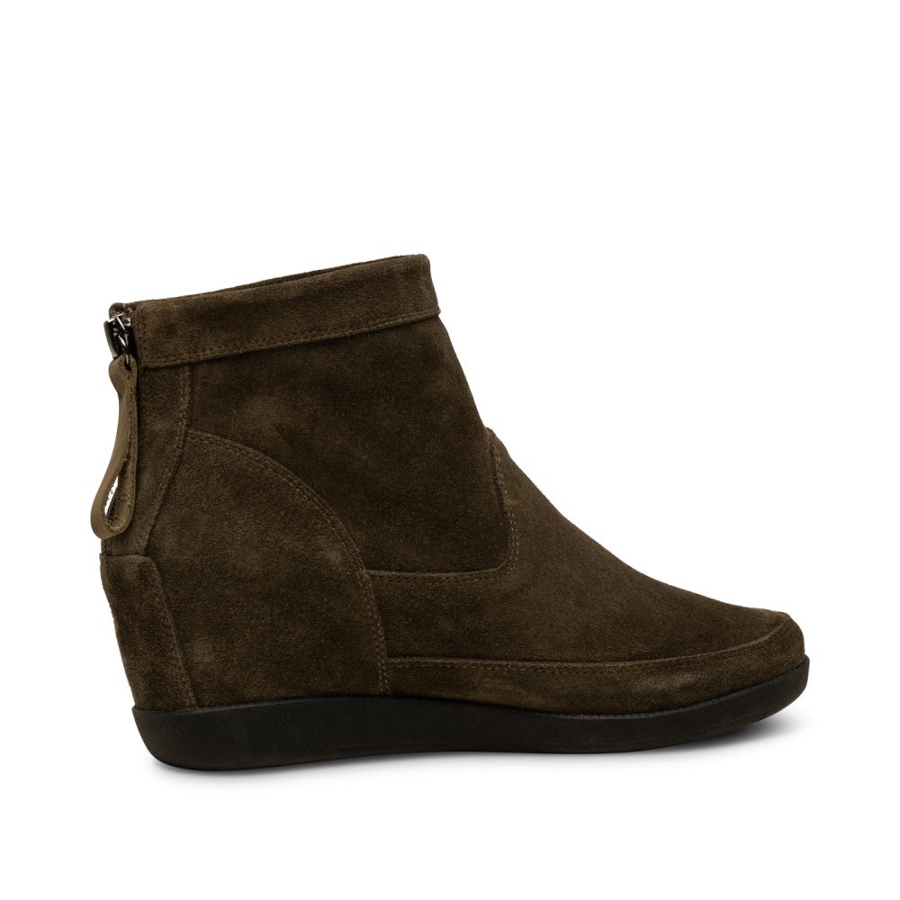 Emmy Suede Wedge - DARK OLIVE/DARK OLIVE - Image 4