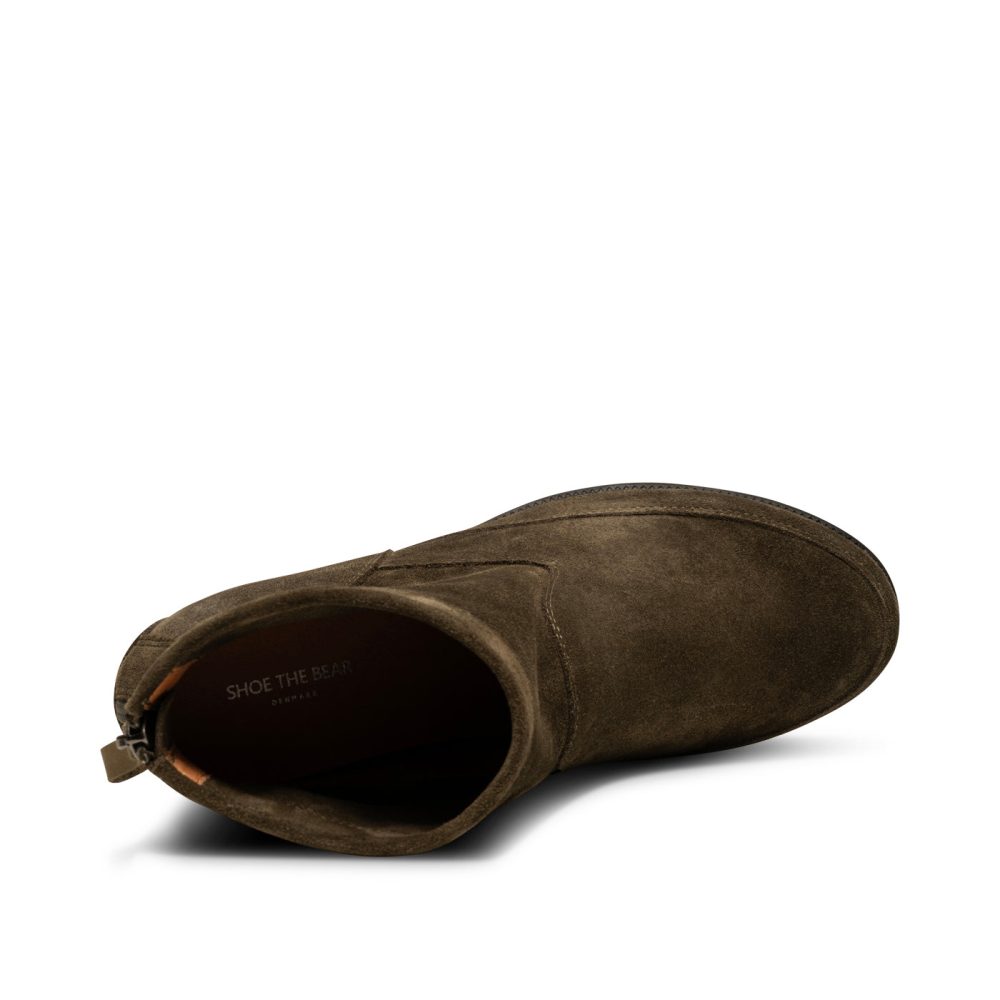 Emmy Suede Wedge - DARK OLIVE/DARK OLIVE - Image 5