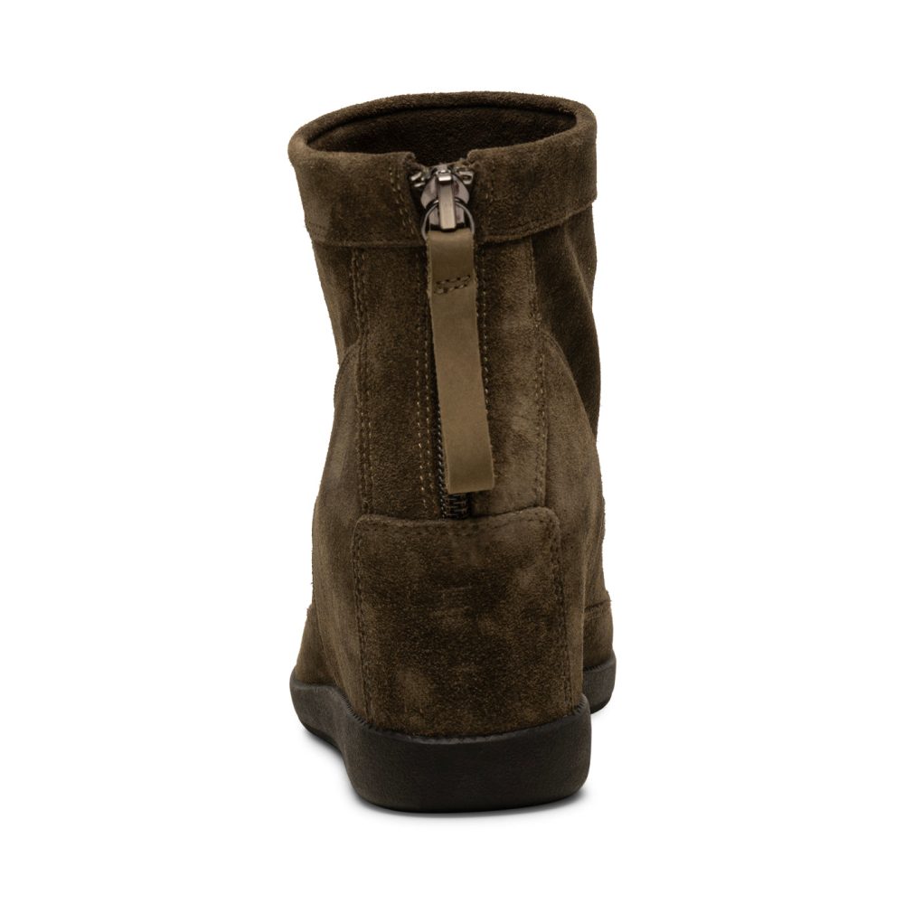 Emmy Suede Wedge - DARK OLIVE/DARK OLIVE - Image 7