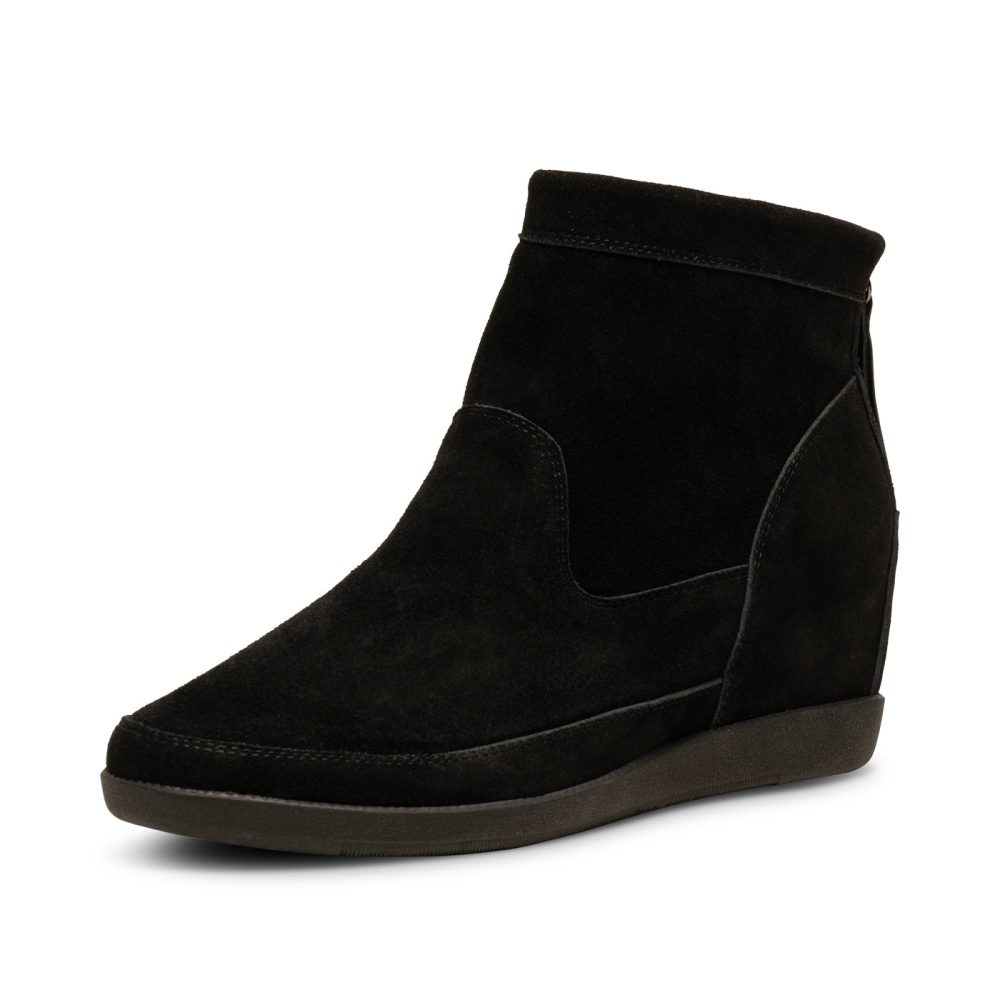 Emmy Suede Wedge - BLACK/BLACK - Image 3
