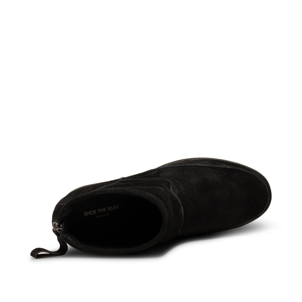 Emmy Suede Wedge - BLACK/BLACK - Image 6