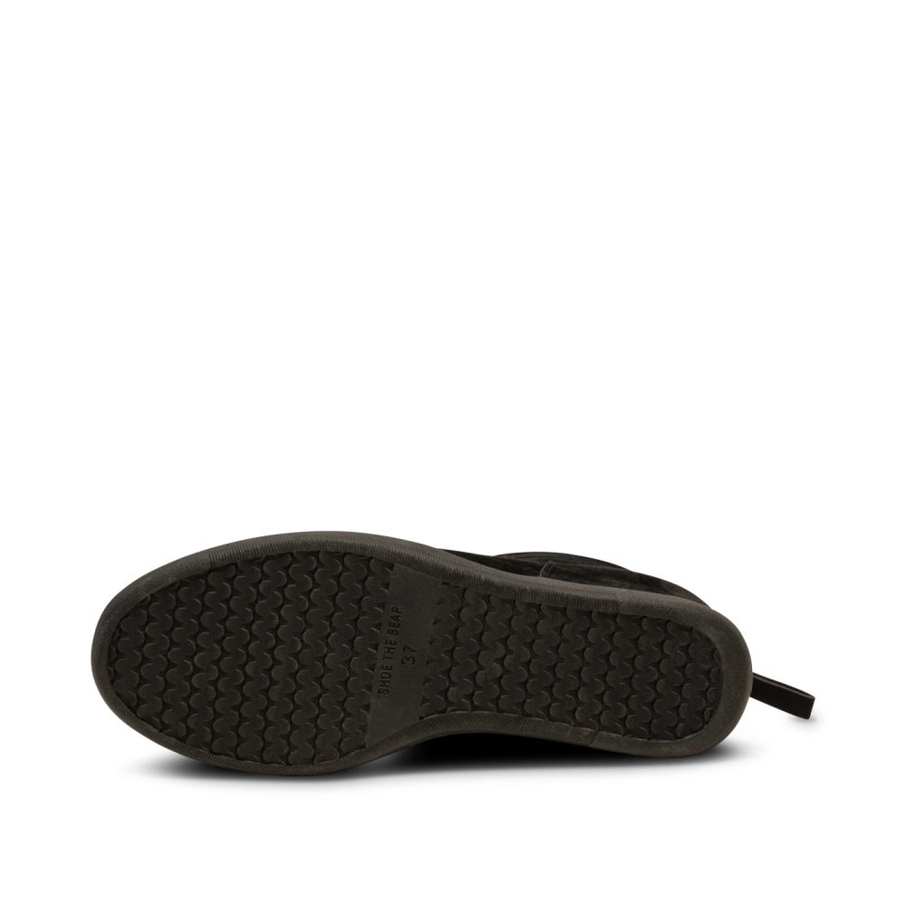 Emmy Suede Wedge - BLACK/BLACK - Image 7