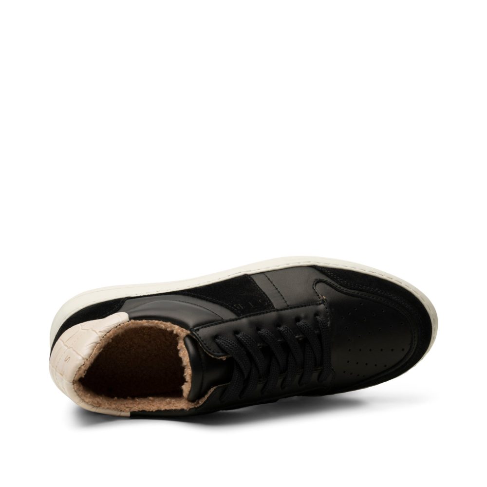 Valda sneaker leather warm - BLACK - Image 5
