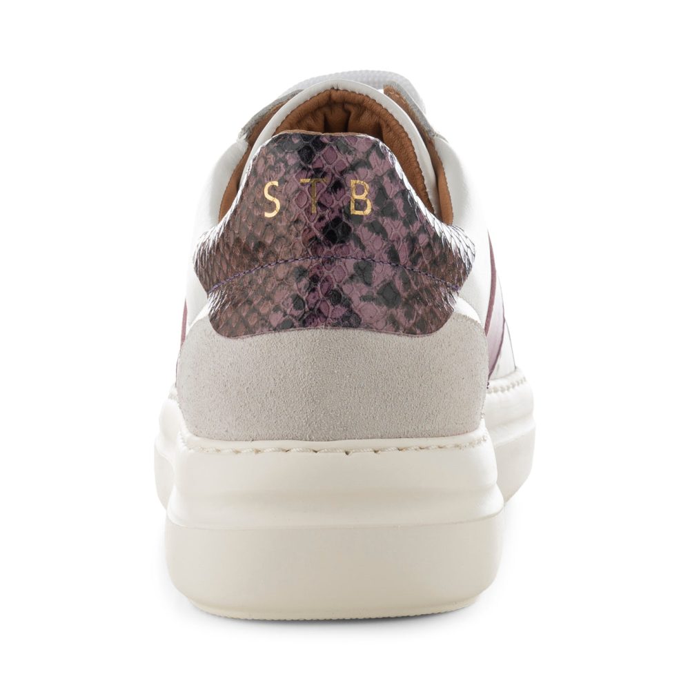 Valda sneaker suede leather - WHITE/LAVENDER MULTI - Image 6