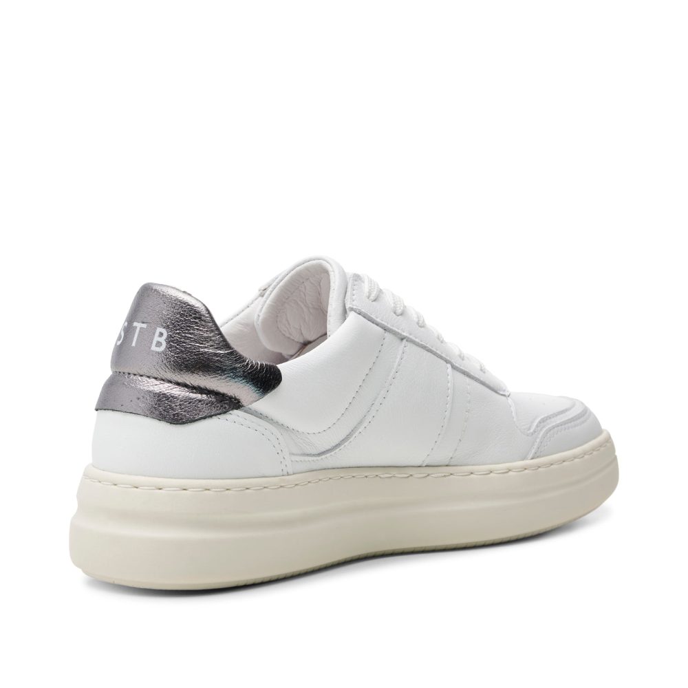 Valda sneaker suede leather - WHITE/SILVER - Image 3