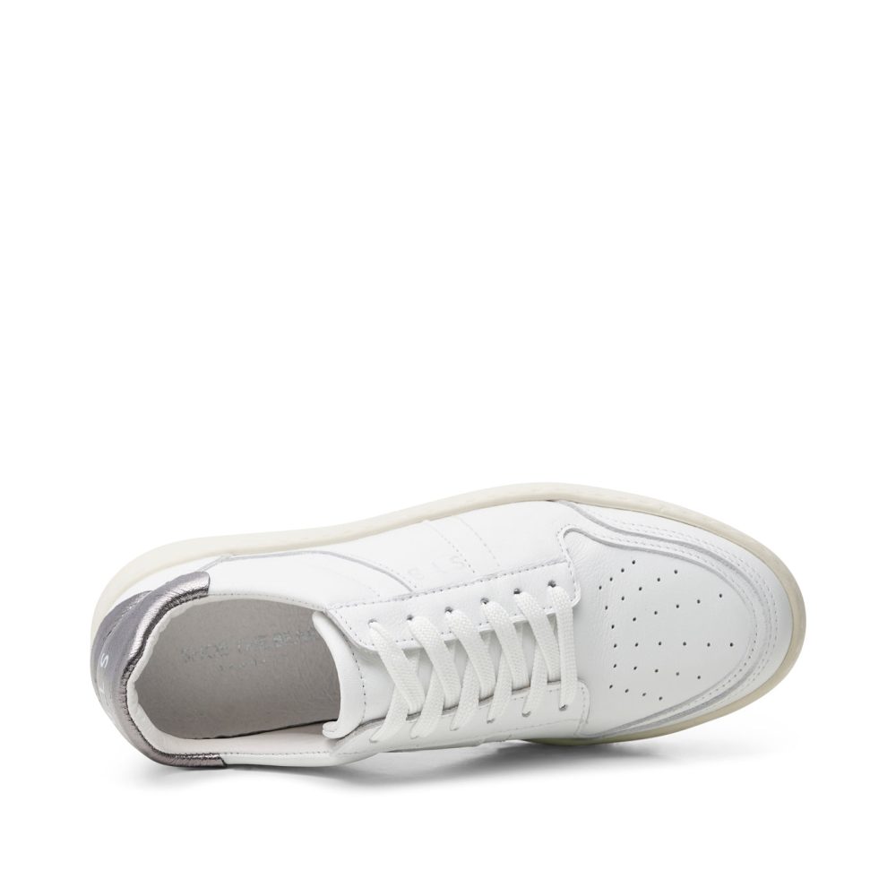 Valda sneaker suede leather - WHITE/SILVER - Image 5